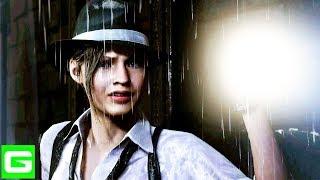 Resident Evil 2 Remake NOIR OUTFITS Game Movie (Original Retro Music & Sounds)